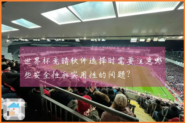 世界杯竞猜软件选择时需要注意哪些安全性和实用性的问题？