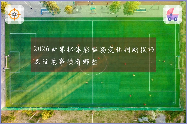 2026世界杯体彩临场变化判断技巧及注意事项有哪些